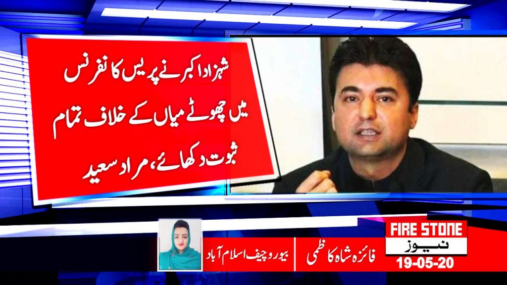 شہزاد اکبر نے پریس کانفرنس میں چھوٹے میاں کے خلاف تمام ثبوت دکھائے،مراد سعید