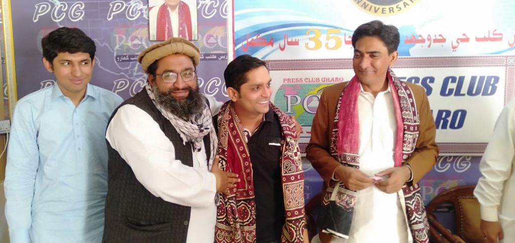 سندھ جرنلسٹ کاونسل کے مرکزی صدر غازی جھنڈیر کا ٹھٹھہ پریس کلبز کا دورہ دھابیجی گھارو میں صحافیوں سے ملاقات 