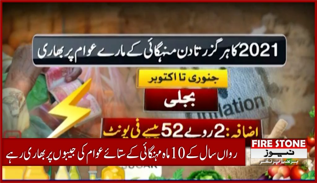 رواں سال کے 10 ماہ مہنگائی کے ستائے عوام کی جیبوں پر بھاری رہے